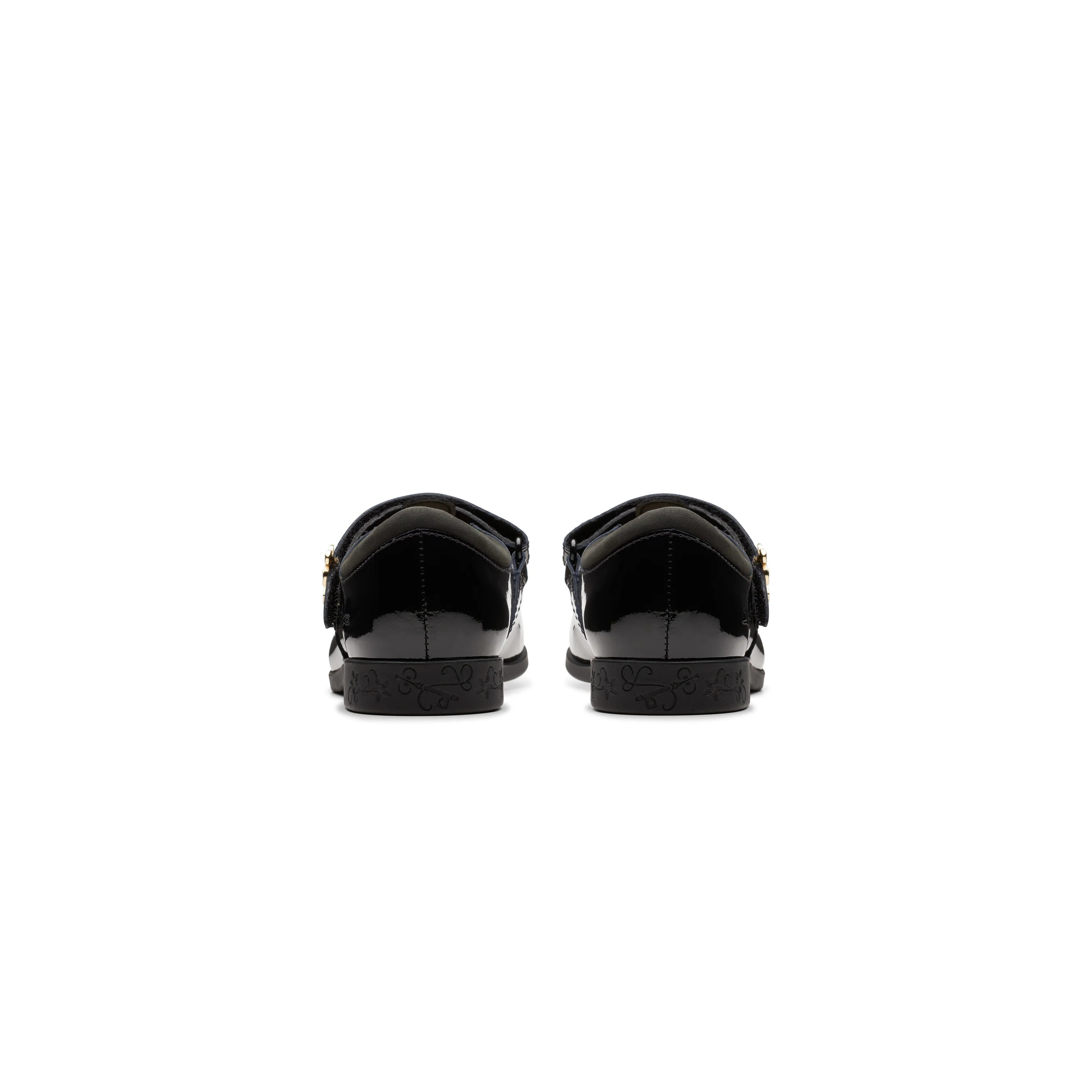 Girls - Lock Shine Kid. Black Patent - Image 5