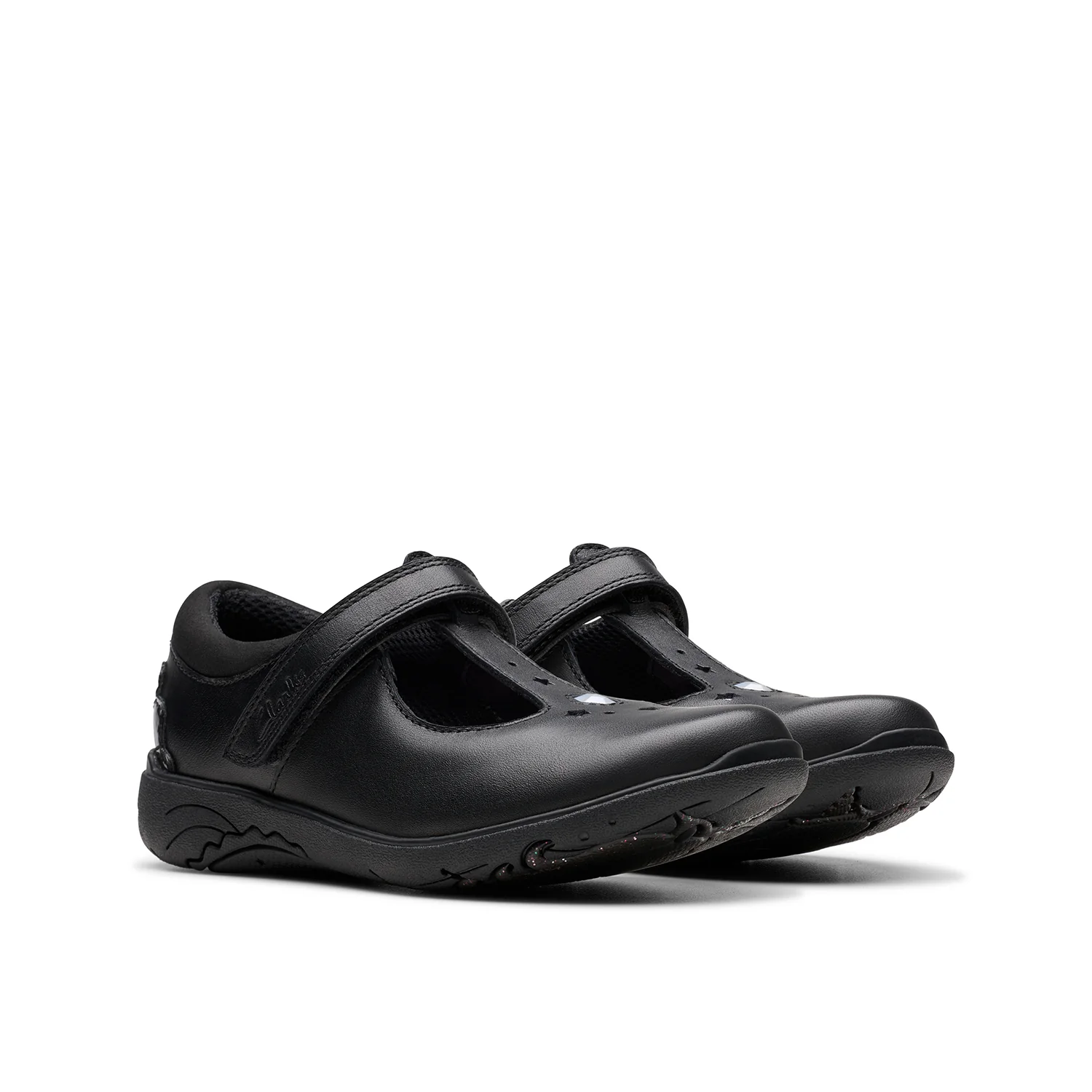 Girls - Relda Gem Kid. Black Leather - Image 4