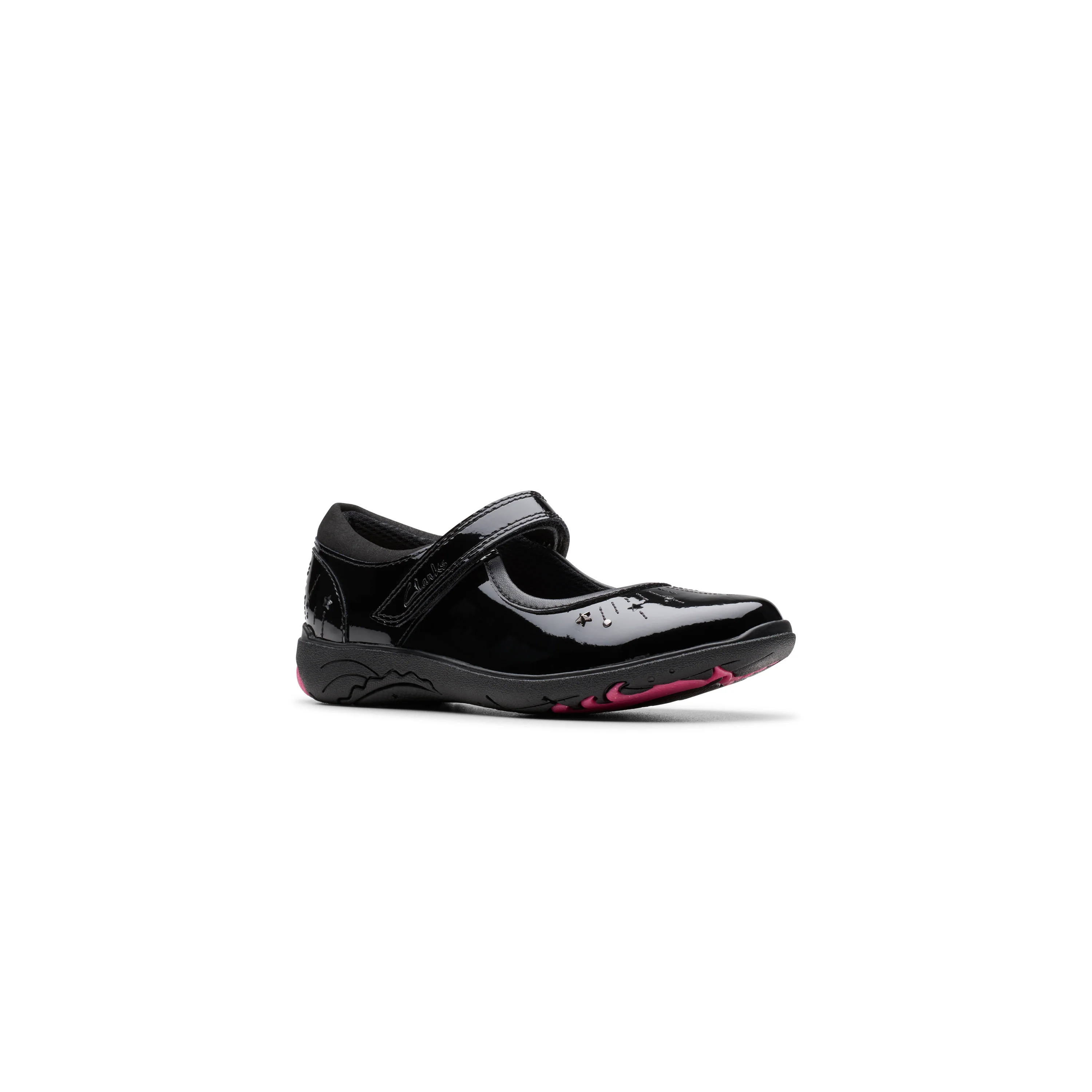 Girls- Relda Wish Kid. Black Patent - Image 4