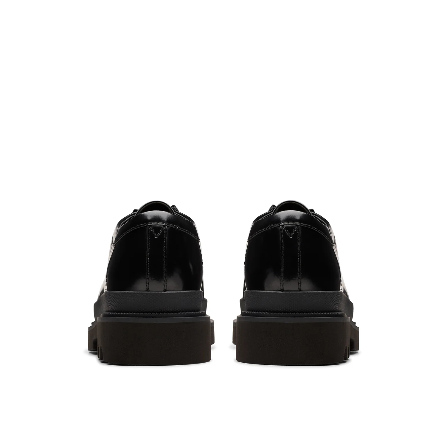Mens - Badell Seam Black Hi Shine Leather - Image 5