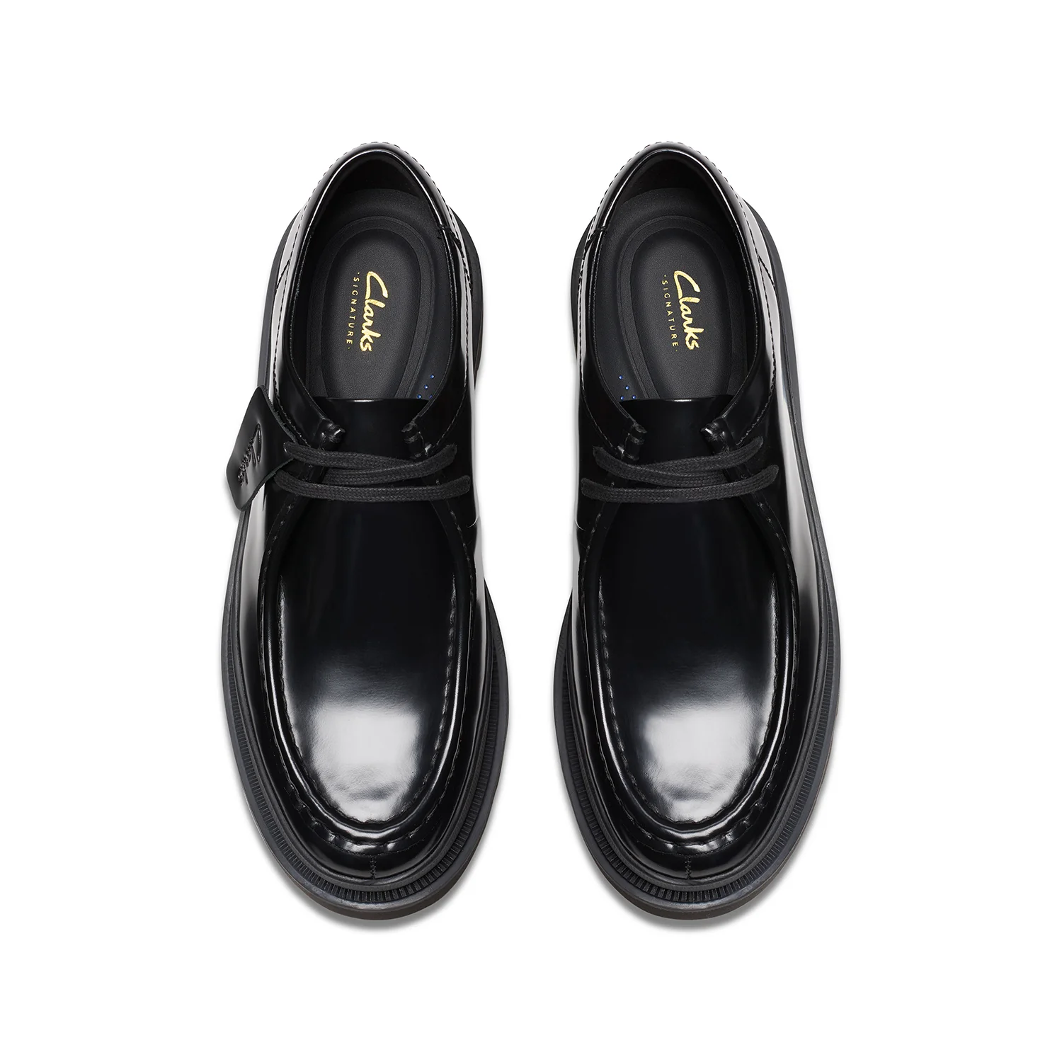 Mens - Badell Seam Black Hi Shine Leather - Image 6