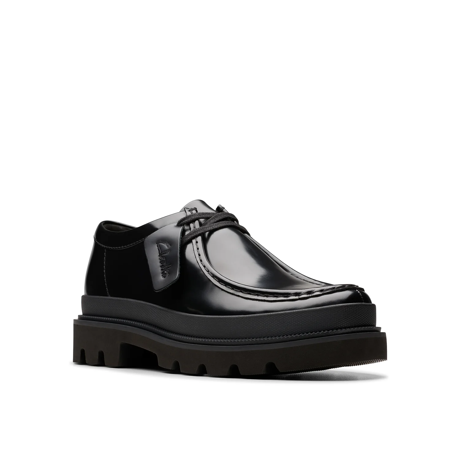 Mens - Badell Seam Black Hi Shine Leather - Image 7