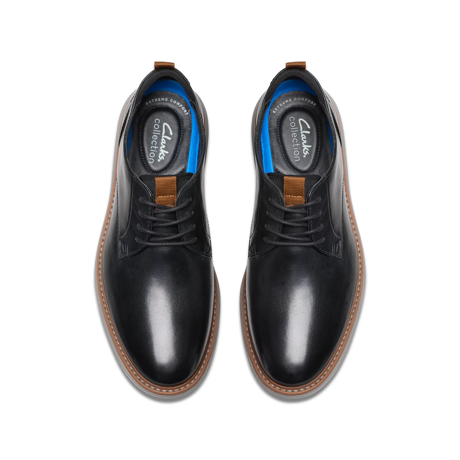 Mens - Brantin Plain Black Leather - Image 6