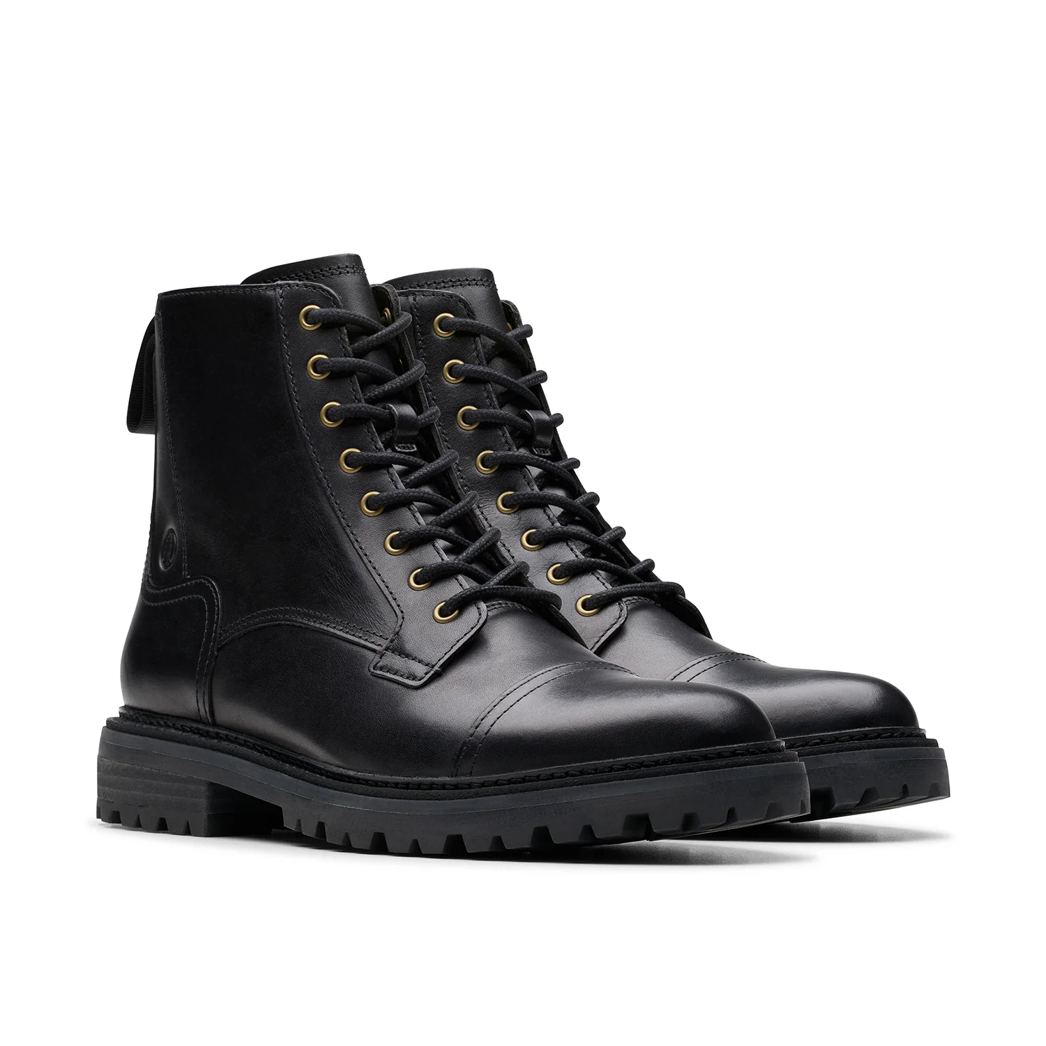 Mens - Clarkridge Hi Black Leather - Image 4