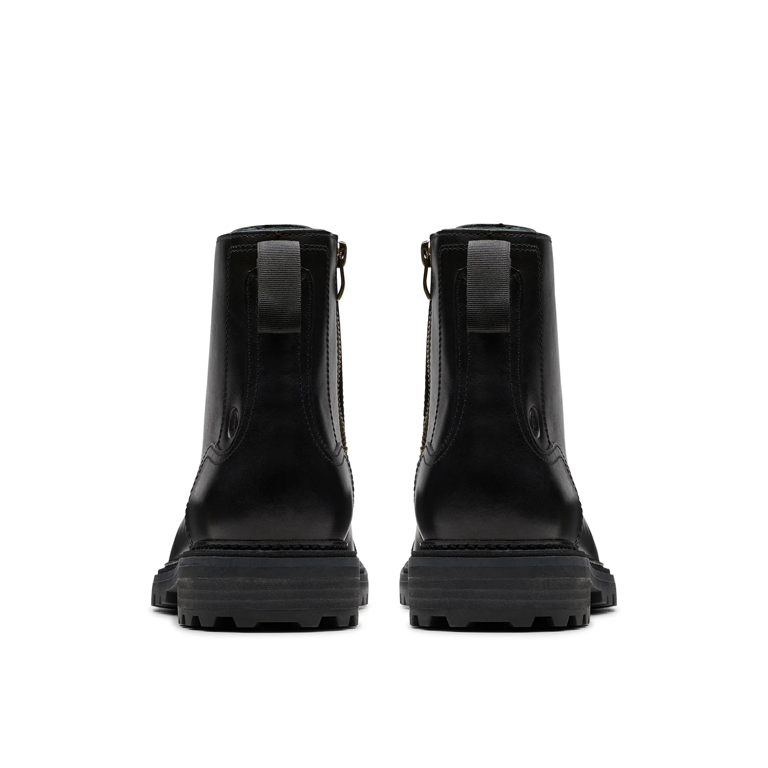 Mens - Clarkridge Hi Black Leather - Image 5