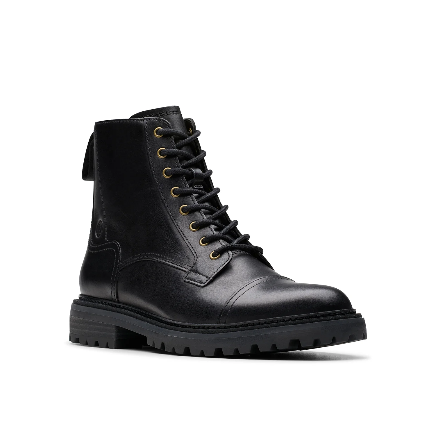 Mens - Clarkridge Hi Black Leather - Image 7