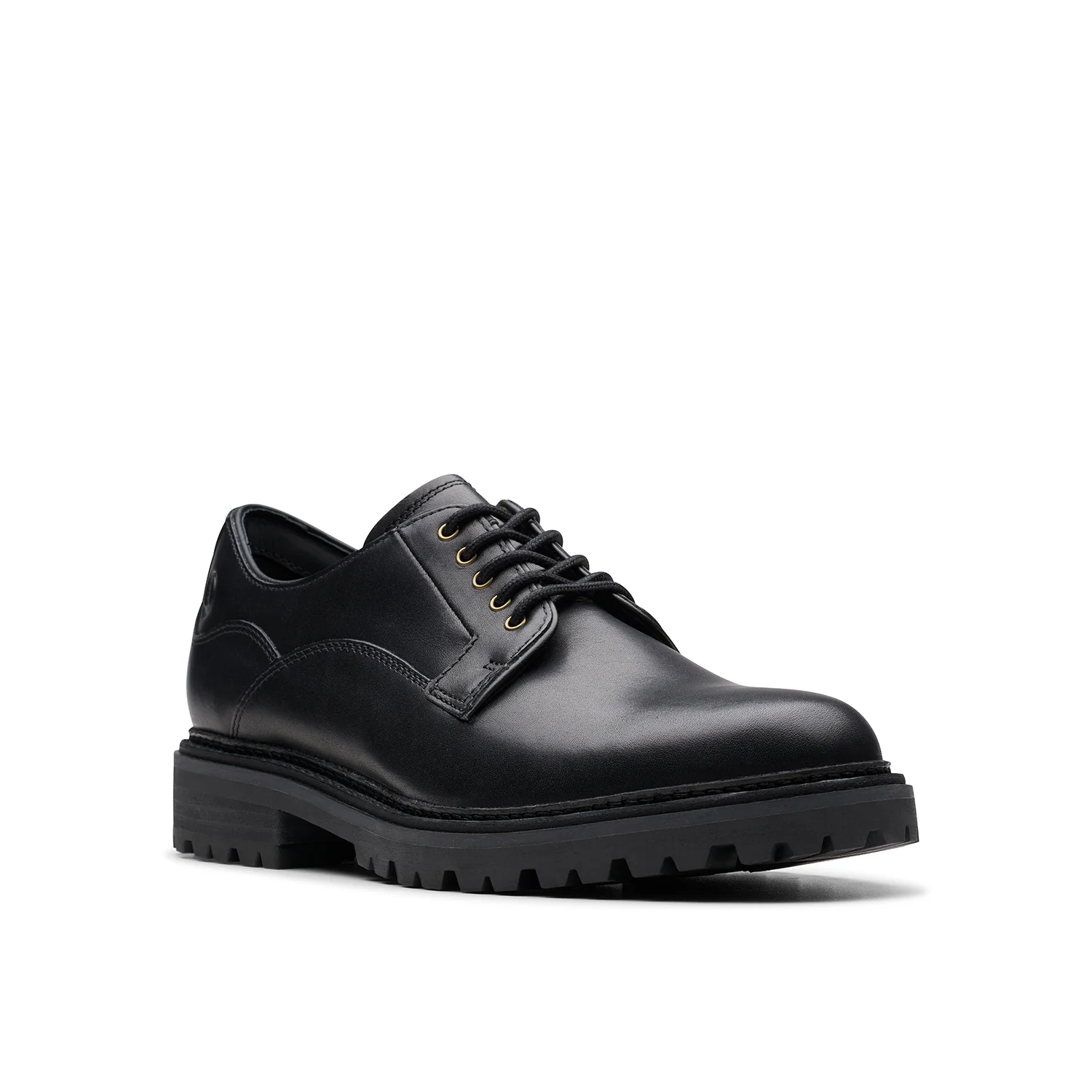 Mens - Clarkridge Lo Black Leather - Image 7