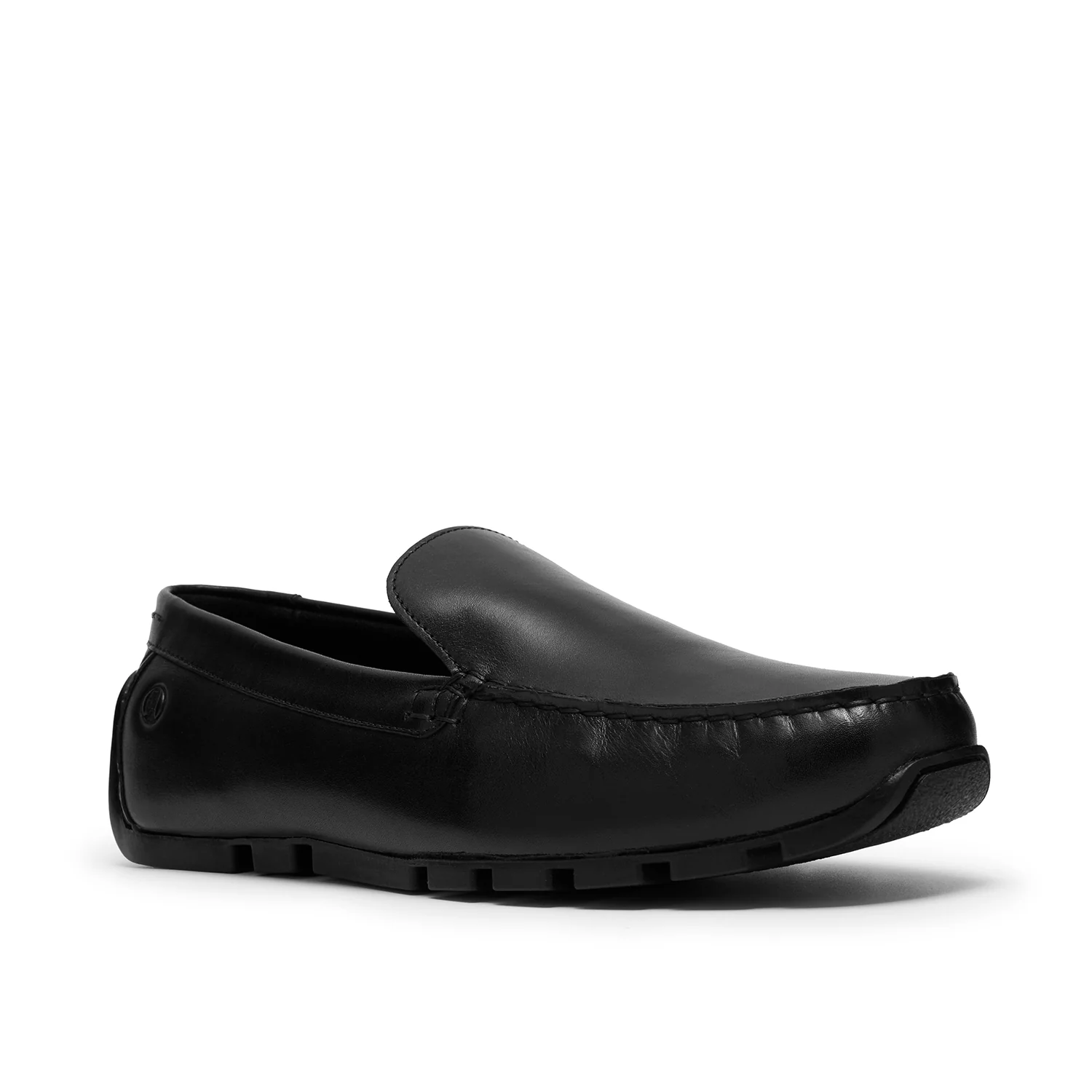 Mens - Corsley Plain Black Leather - Image 4