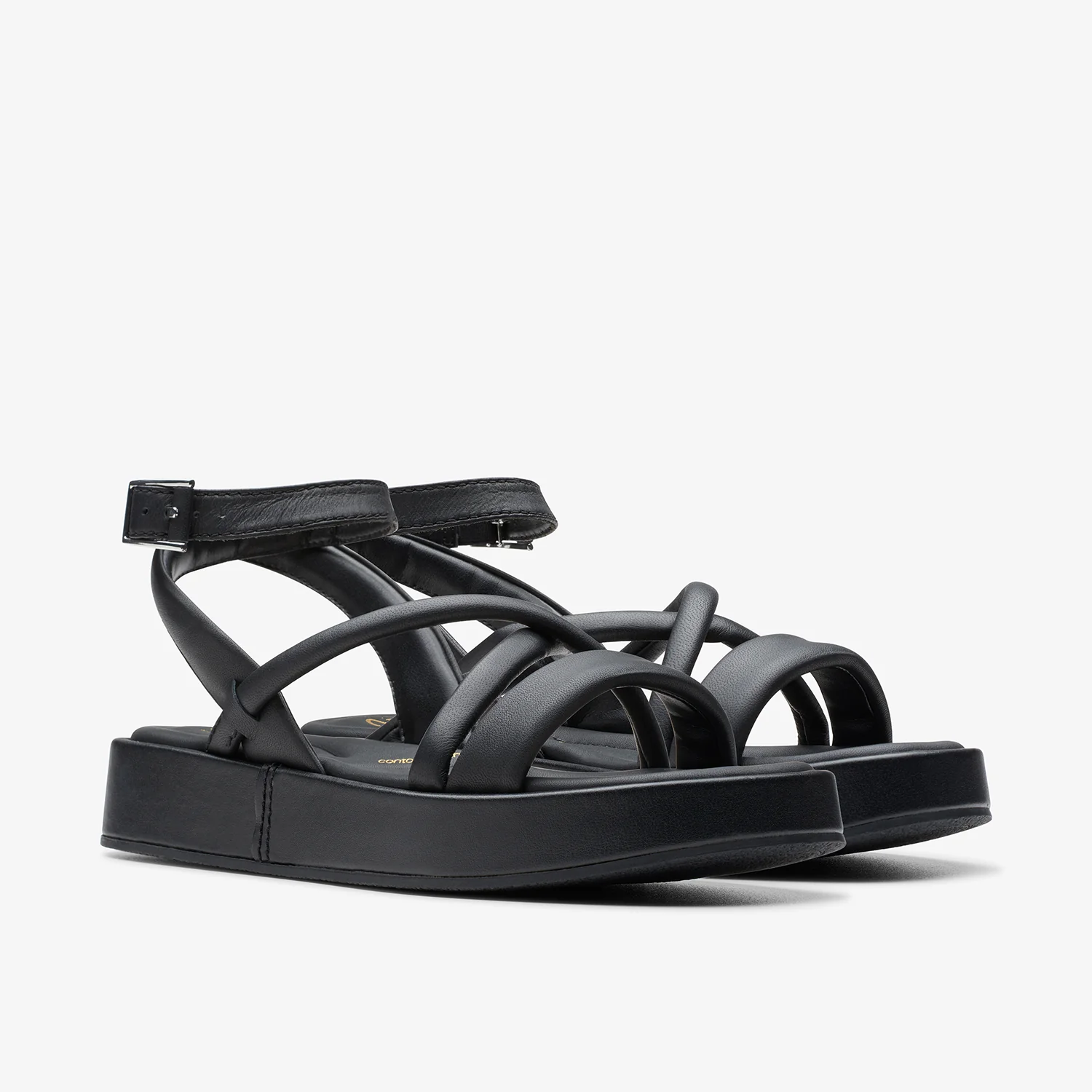 Womens - Alda Cross Black Leather - Image 4