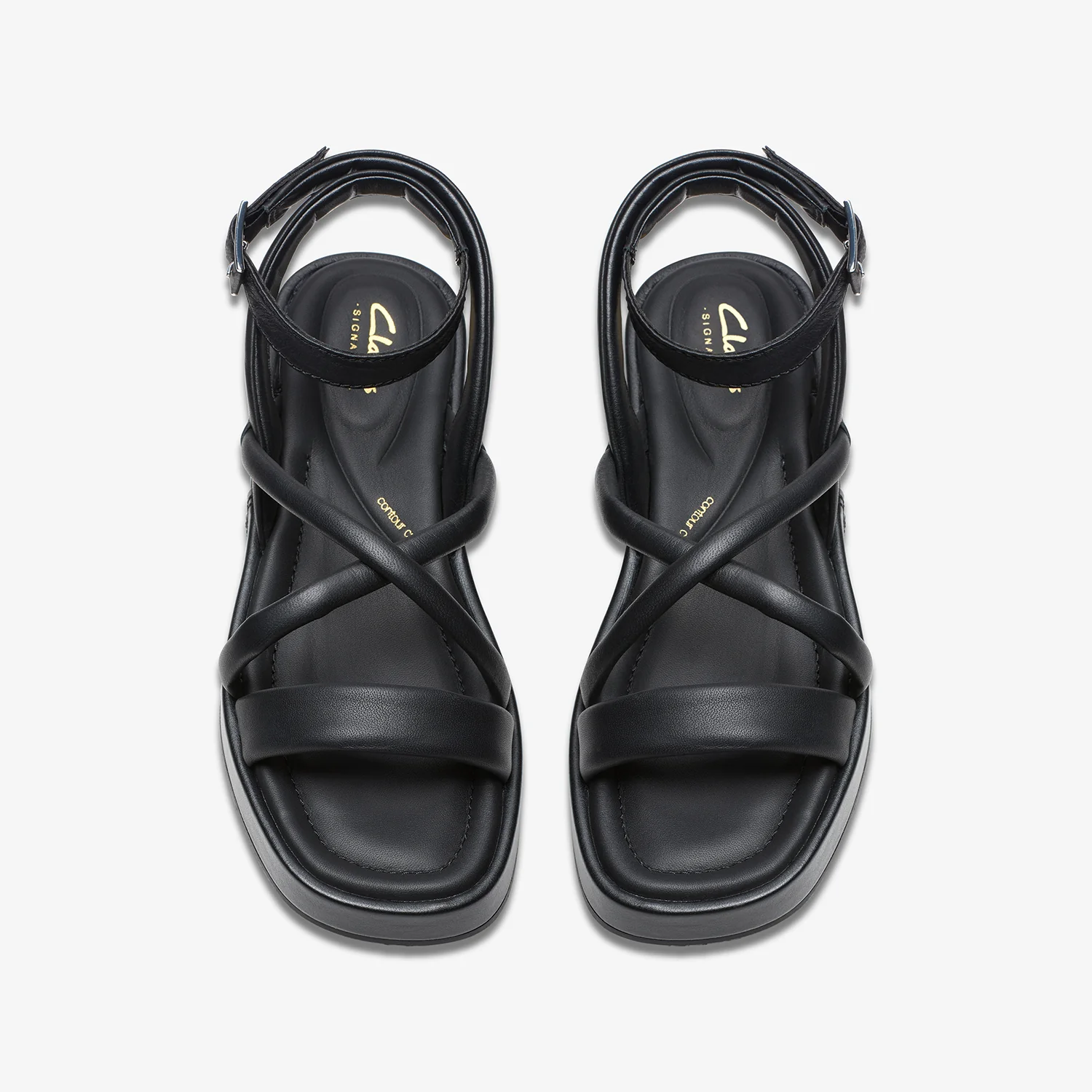 Womens - Alda Cross Black Leather - Image 6