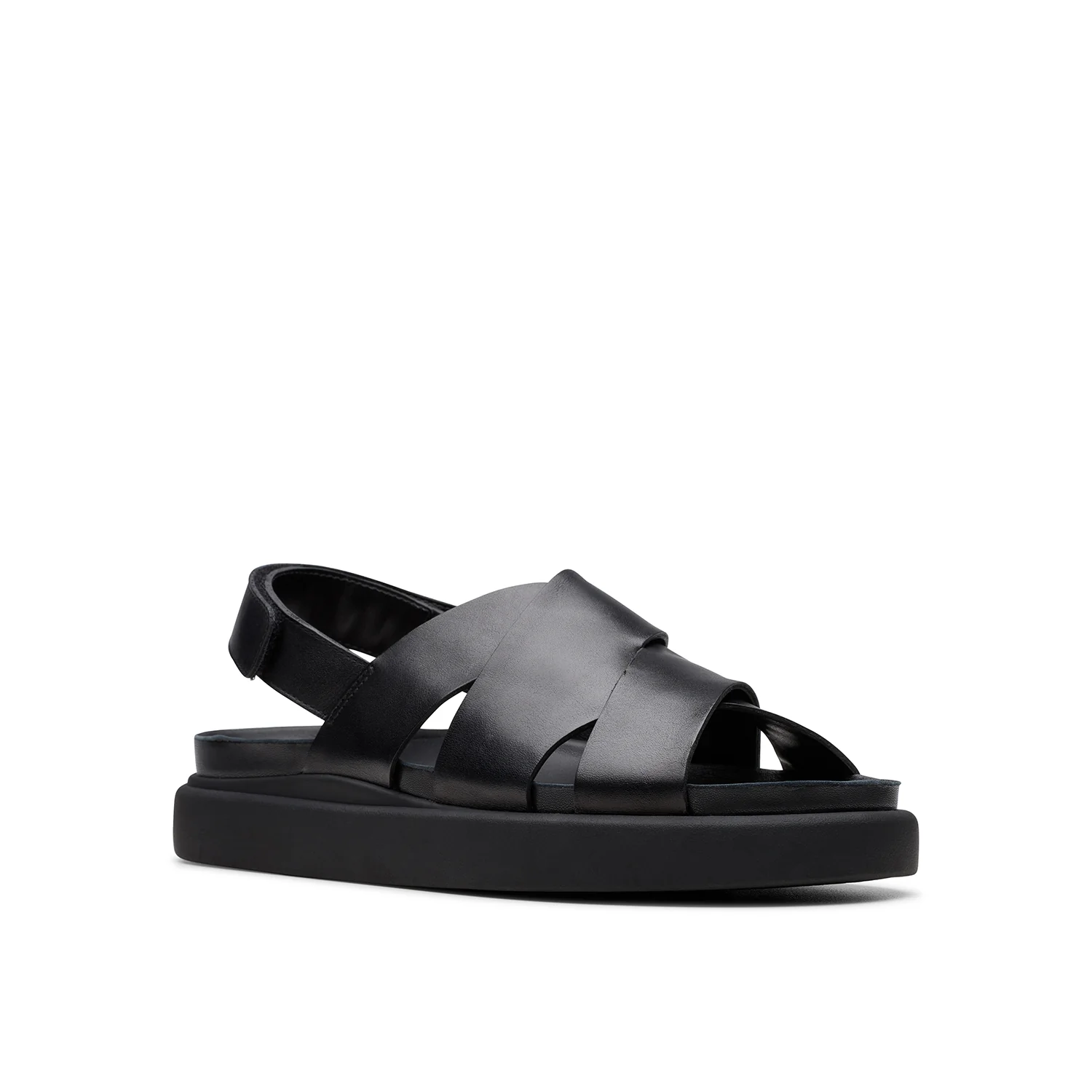 Womens Aristella Sun Black Leather - Image 7