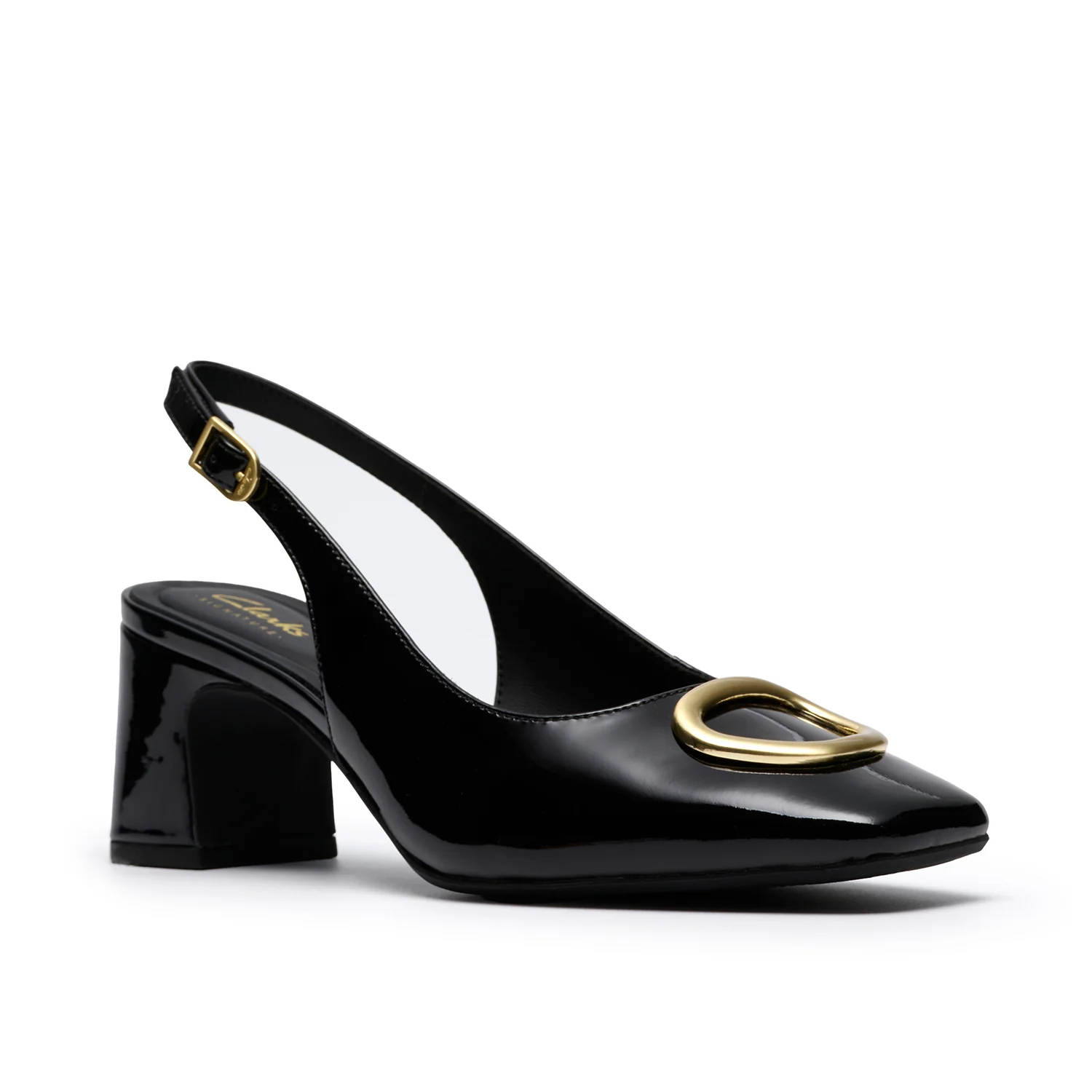 Womens - Fernie Sling Black Pat Lea - Image 4