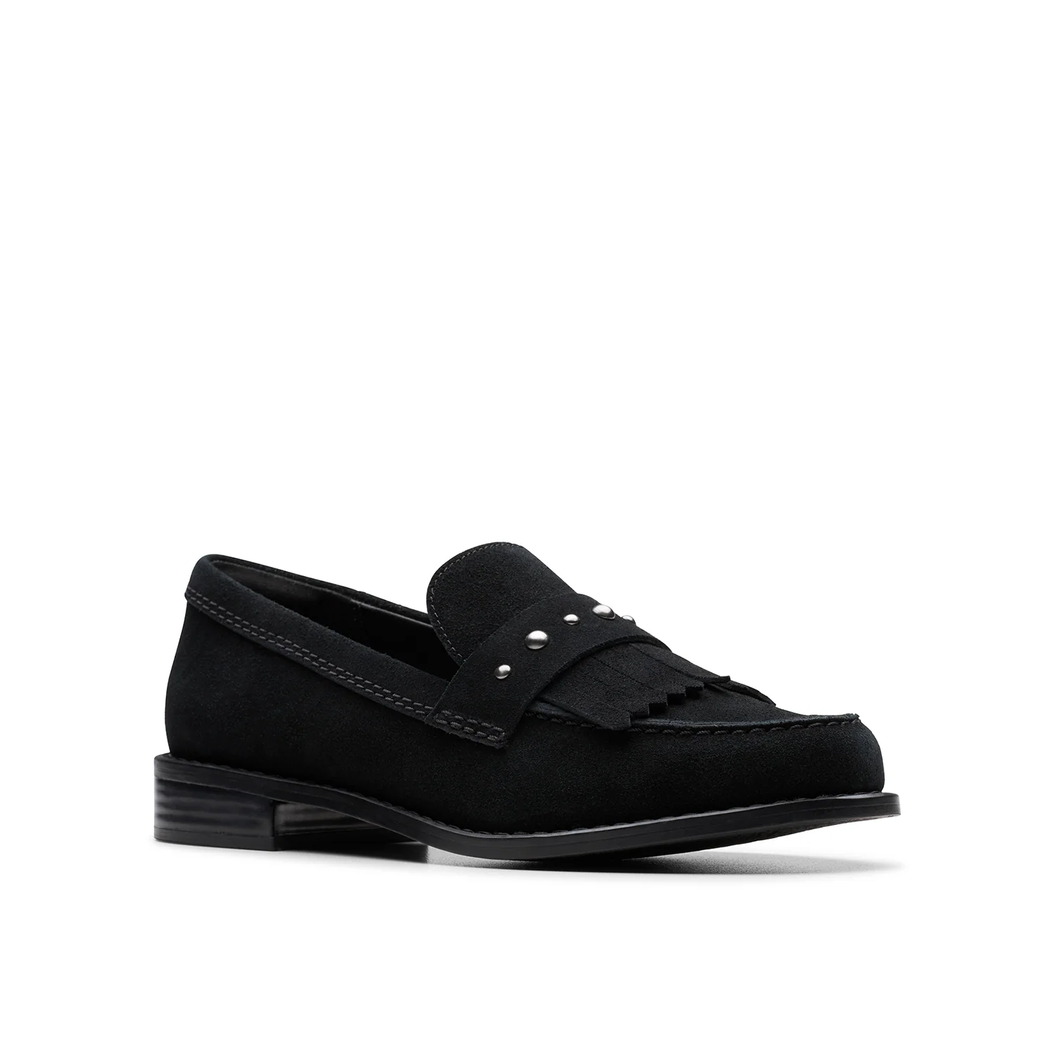 Womens -  Hana Loafer Black Suede - Image 4