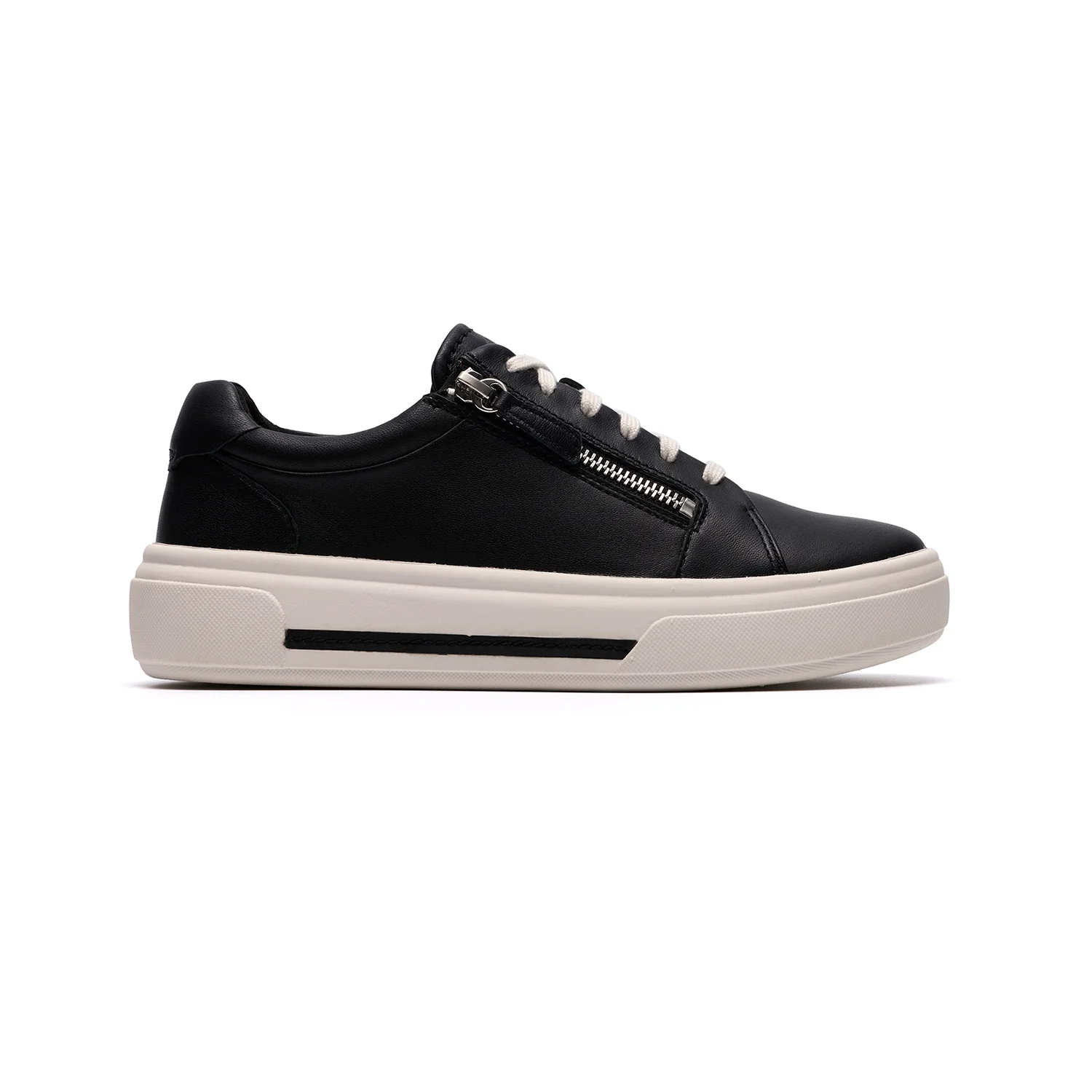 Womens - Hollyrose Zip Black Leather