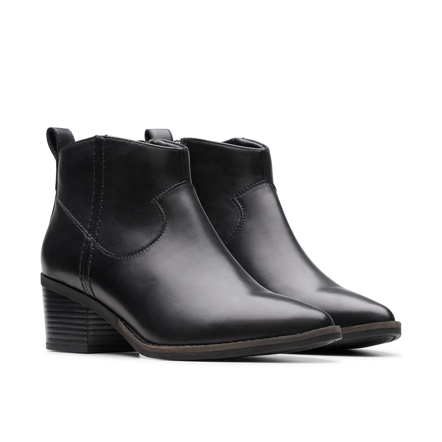 Womens - Morzine Sky Black Leather - Image 4