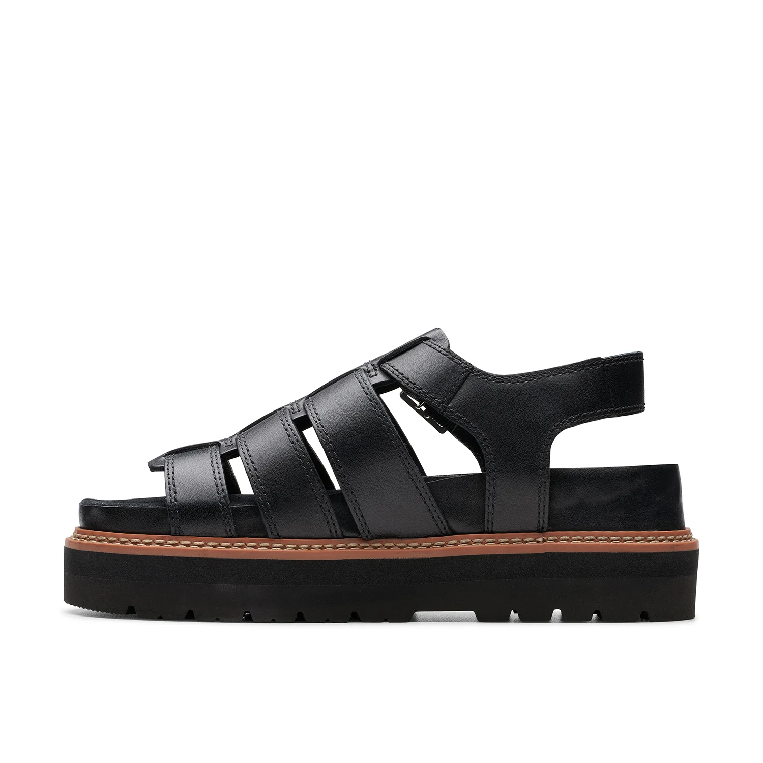Womens Orianna Twist Black Leather - Image 2