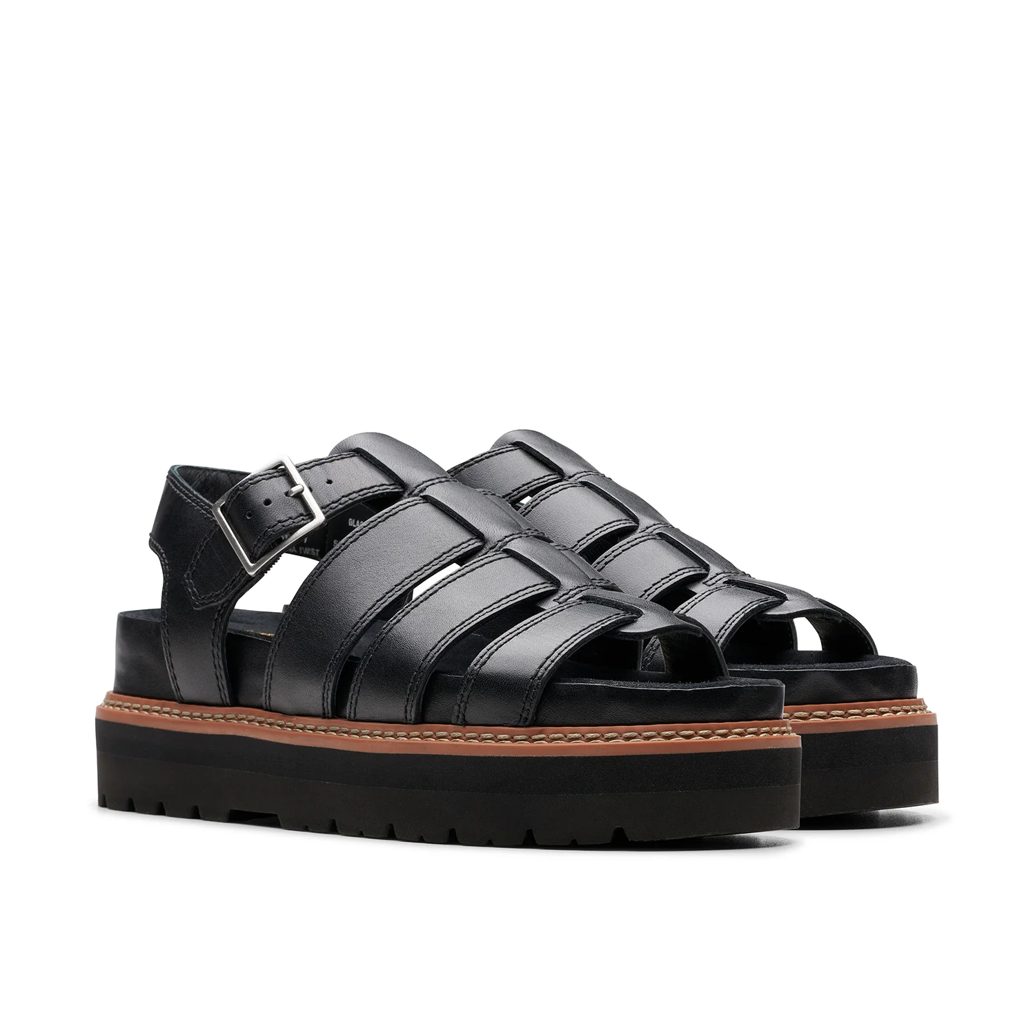 Womens Orianna Twist Black Leather - Image 4