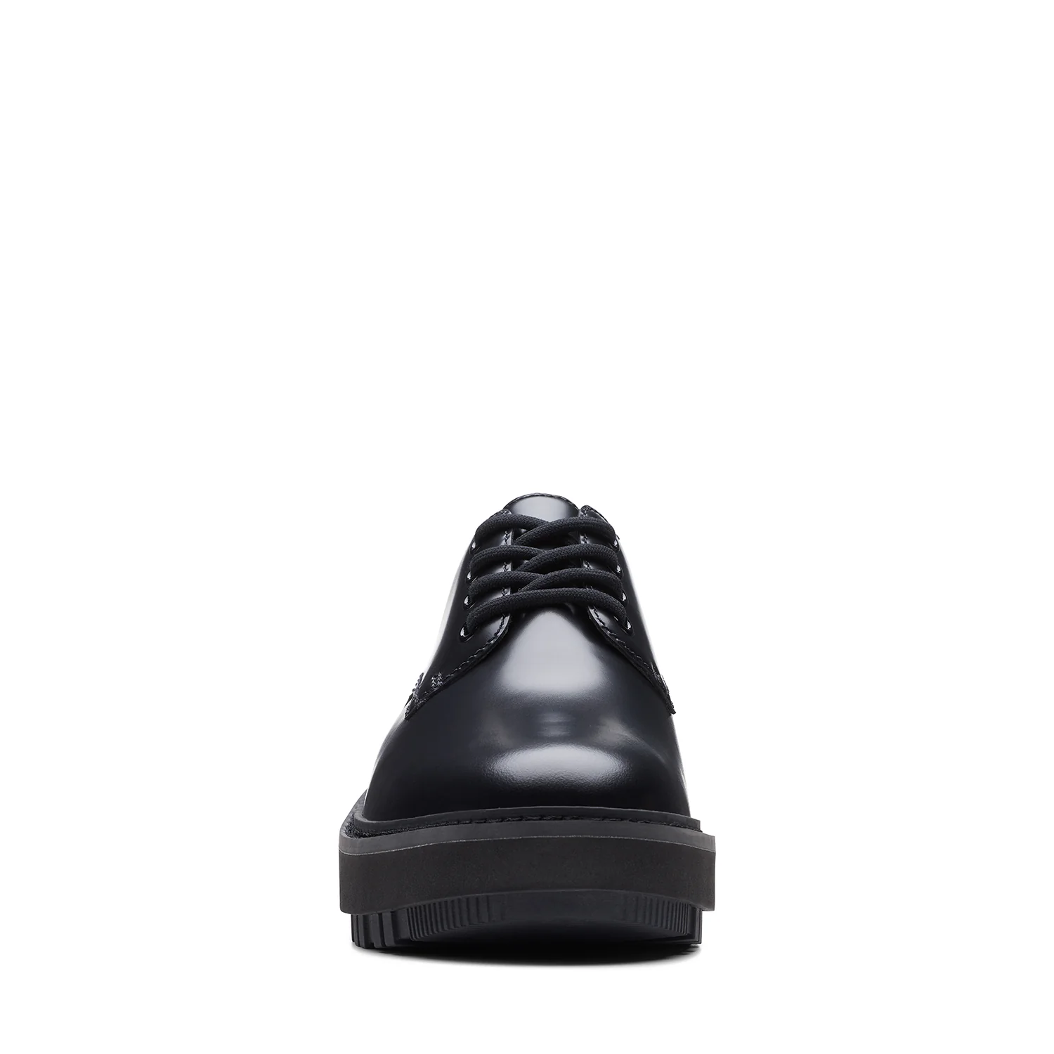 Womens - OriannaW Derby Black Leather - Image 3