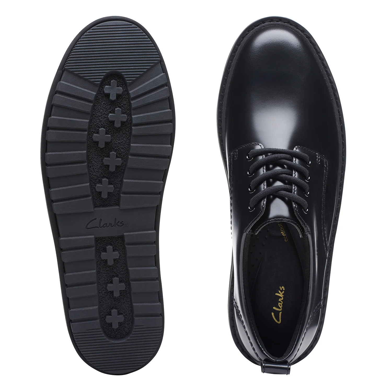 Womens - OriannaW Derby Black Leather - Image 7