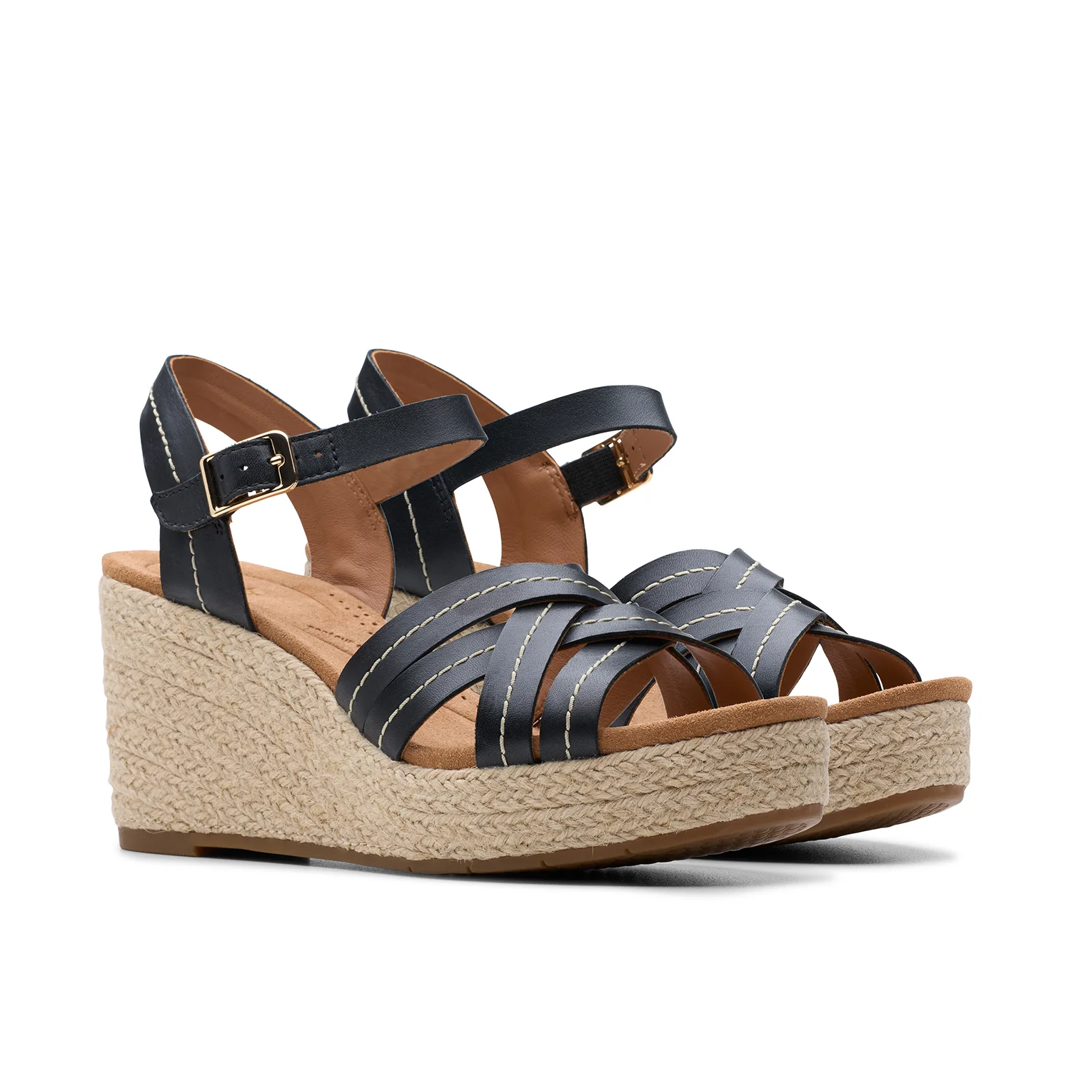 Womens Sabina Strap Black Leather - Image 4