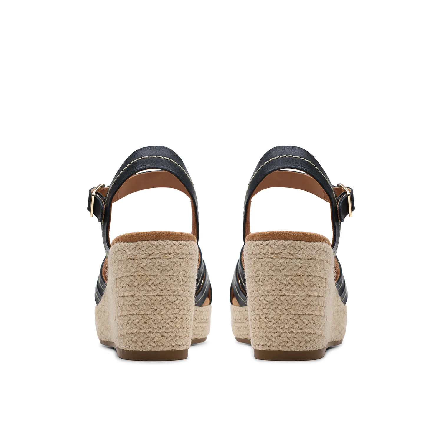 Womens Sabina Strap Black Leather - Image 5