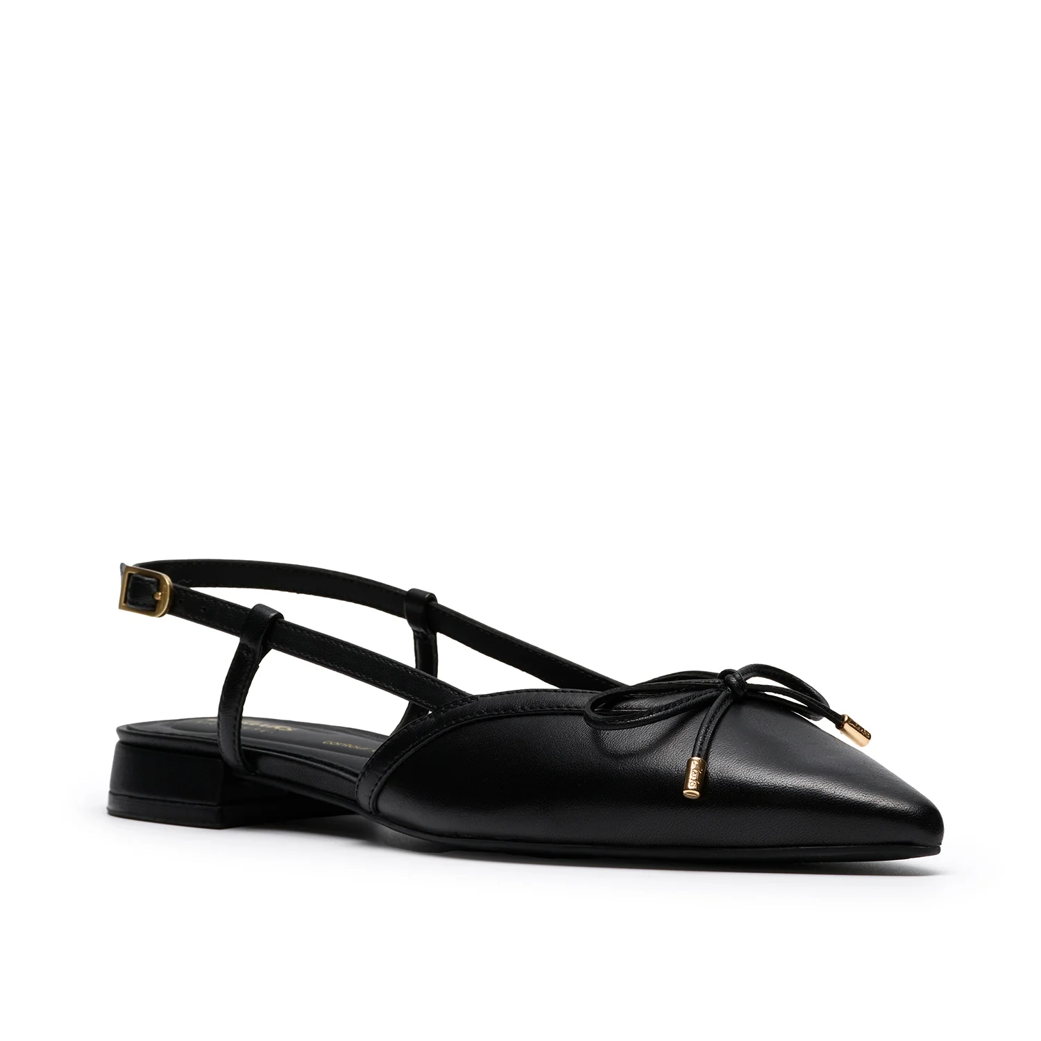 Womens - Sensa15 Bow Black Leather - Image 4