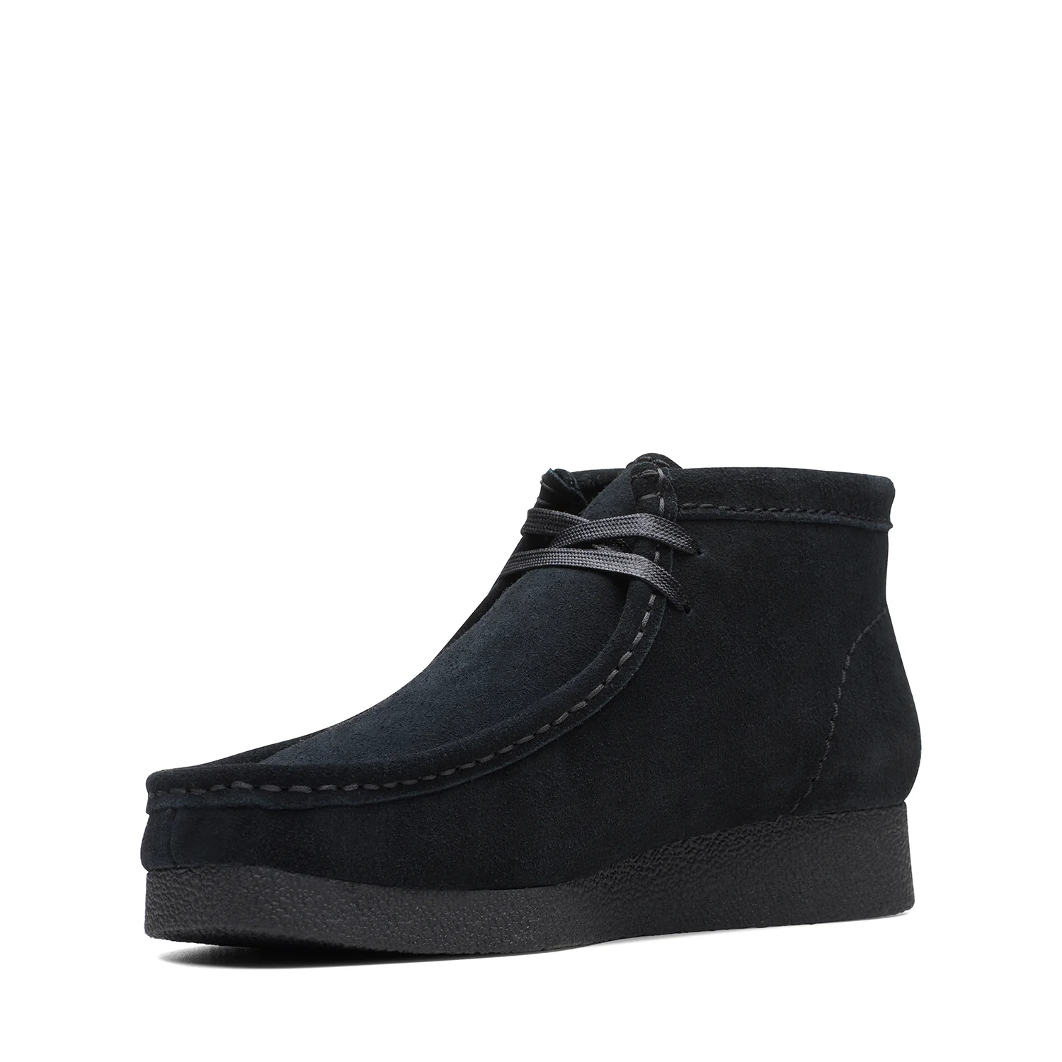 Womens - Wallabee Evo Boot Black Suede - Image 4